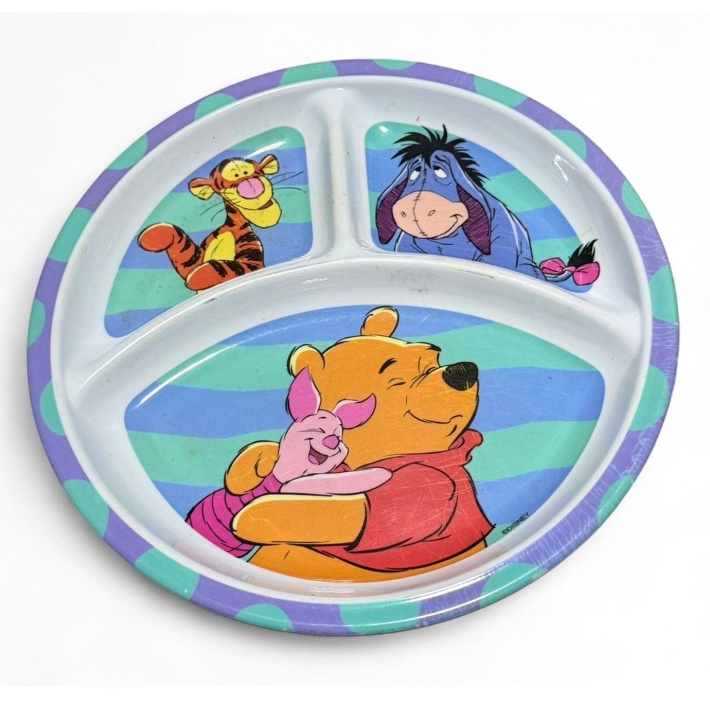 Vintage Pooh divided plate
